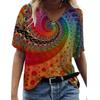 Oversized 3d Abstract Summer Print Women's T-shirt Casual Loose Short-sleeved Tops Tee Ladies Tshirt 5xl Streetwear Clothes