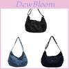 Denim Shoulder Bag Large Capacity Crossbody Bag Fashion Casual For Daily Use