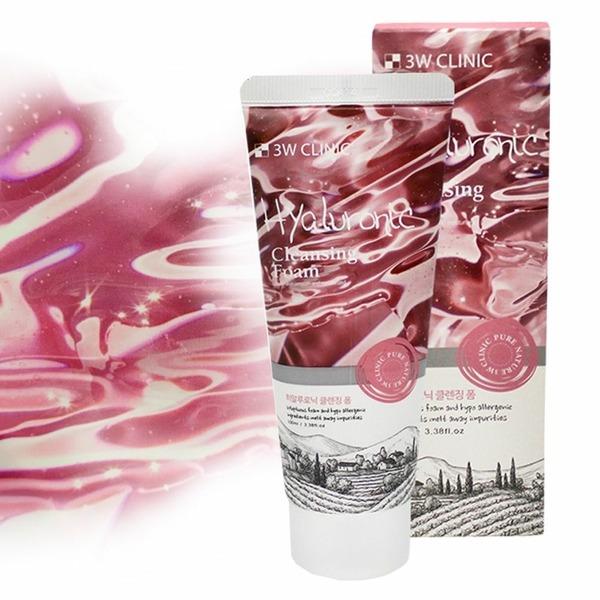 3W Clinic Hyaluronic Cleansing Foam 100ml Pure Natural Foam Cleanser (WC8A70D)