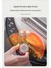 Liren Little Steel Man Electric Griddle with Stainless Steel Baking Pan, 38mm Deep for Home Use