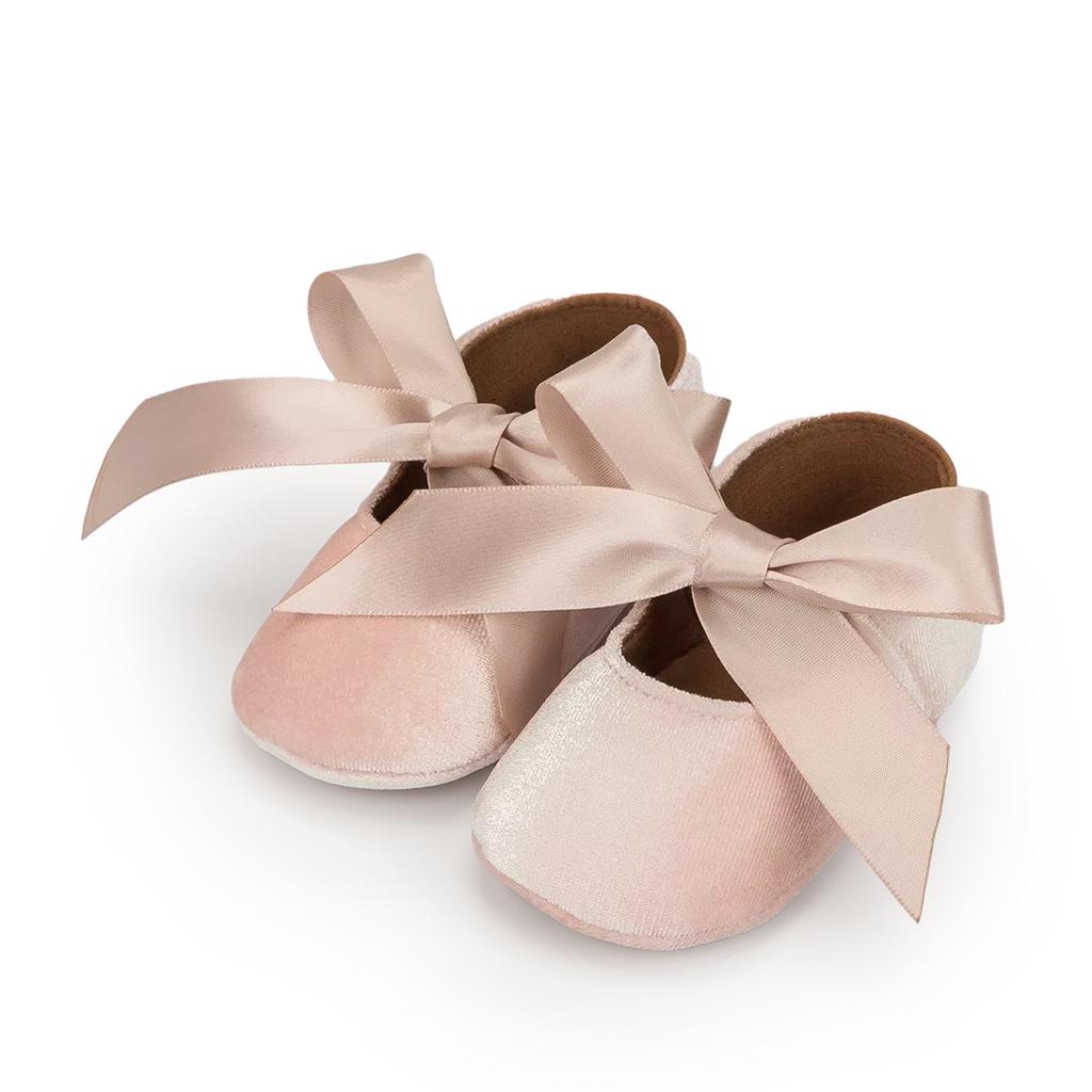 Velvet Ribbon Baby Shoes Princess Shoes Soft Sole Non Slip Walking Shoes Baby Shoes
