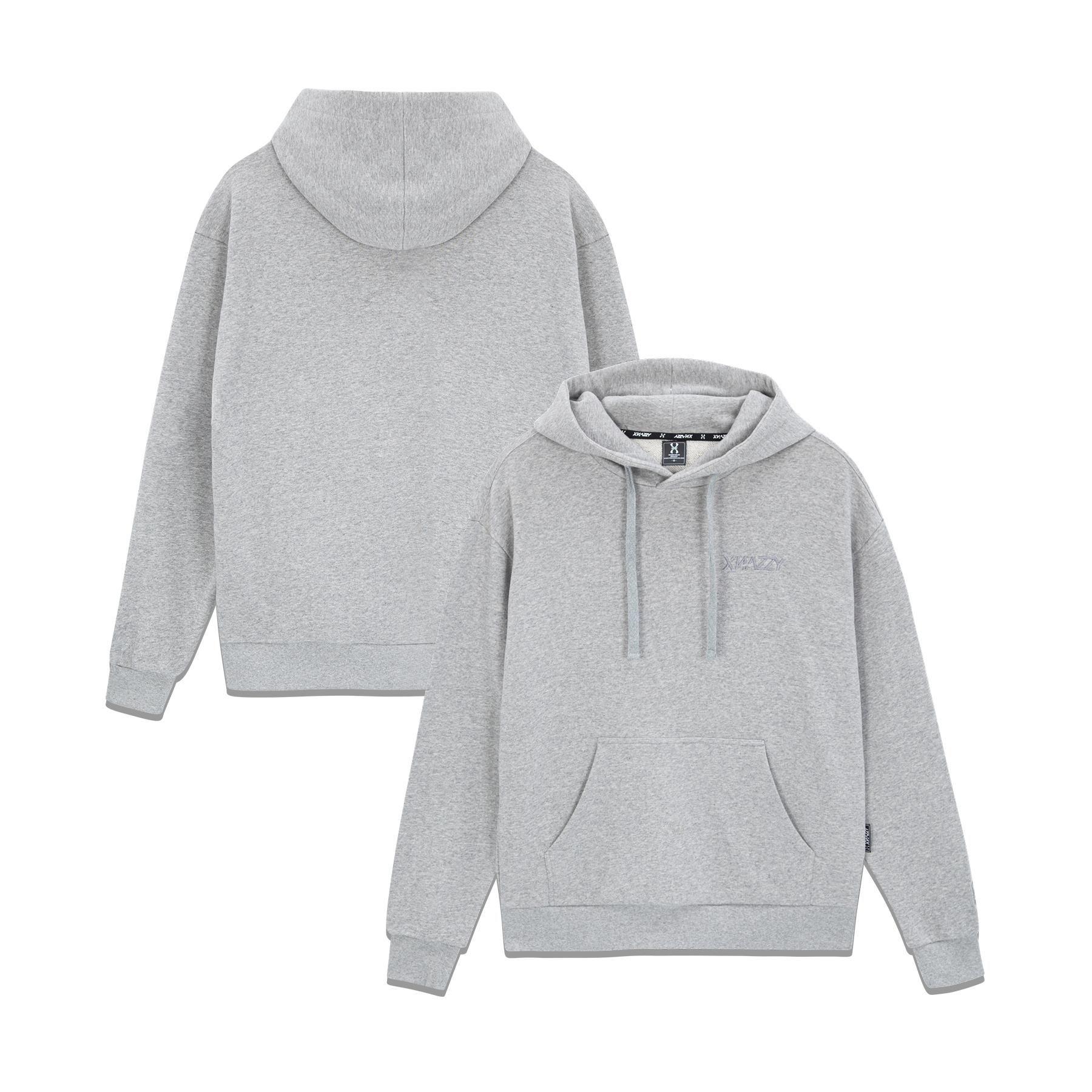 X Negi Small Logo Oversized Hoodie Xn21Fwhdts01 [M/Gray] Xn21Fwhdts01Mg/95(M)