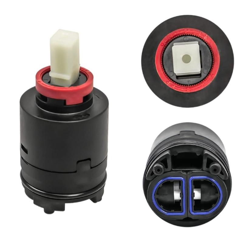 Sturdy Plastic Mixing Cartridge for Kitchen and Bathroom Faucets Ensuring Constants Water Temperature Control Flows