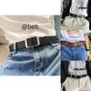 Trendy No Hole Men's Lazy Style Ins Korean Version Minimalist Waist Belt For Summer Fashion