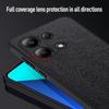 Pro Xiaomi Redmi Note 13 4G Pouzdro Kožené Potahované PC+TPU Kryt Telefonu s Texturou Dřeva