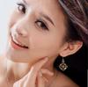 Bohemian Colored Diamond Earrings for Women - European & American Retro Style