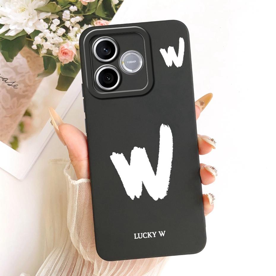 New Fashion Letter Phone Case For Honor 600 Lite 5G Honor600 Soft Silicone Cases For Honor 600 600Lite Shockproof Covers Bumpers