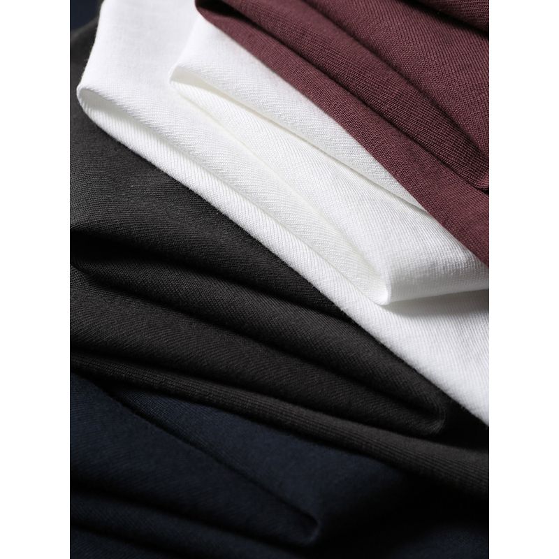 American vintage Cotton Fashion Brand Letter Embroidery Short sleeve T-shirt Men's Summer Bottoming Shirt Foreign Trade Men's Cotton T-shirt