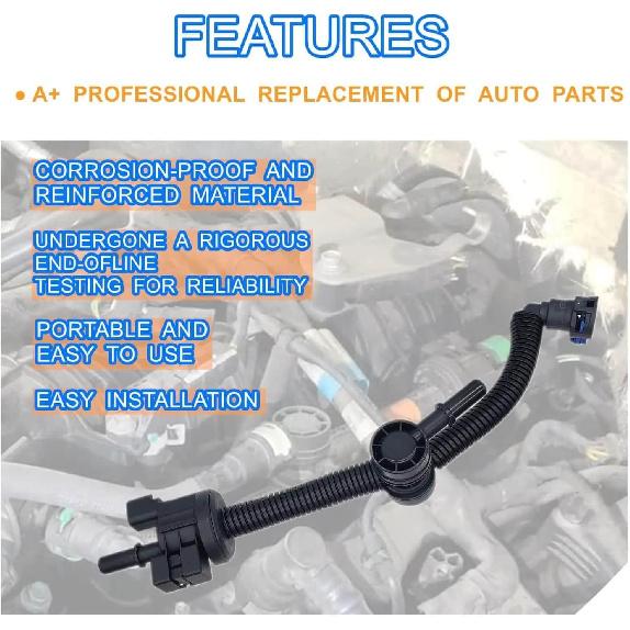 Fuel Tube Support Bracket,W/Purge Control Valve Compatible with 2015-2017 Ford F150 Edge 2.7L V6 Canister Purge Solenoid Valve Repalces# GL3Z-9B325-B