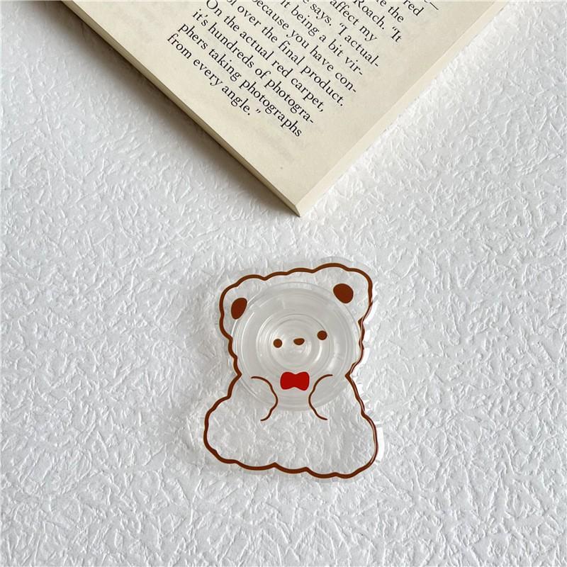 

Transparent Dropper Shaped Cartoon Airbag Bracket Creative Stretchable Air Cushion Portable Lazy Desktop Support Wholesale