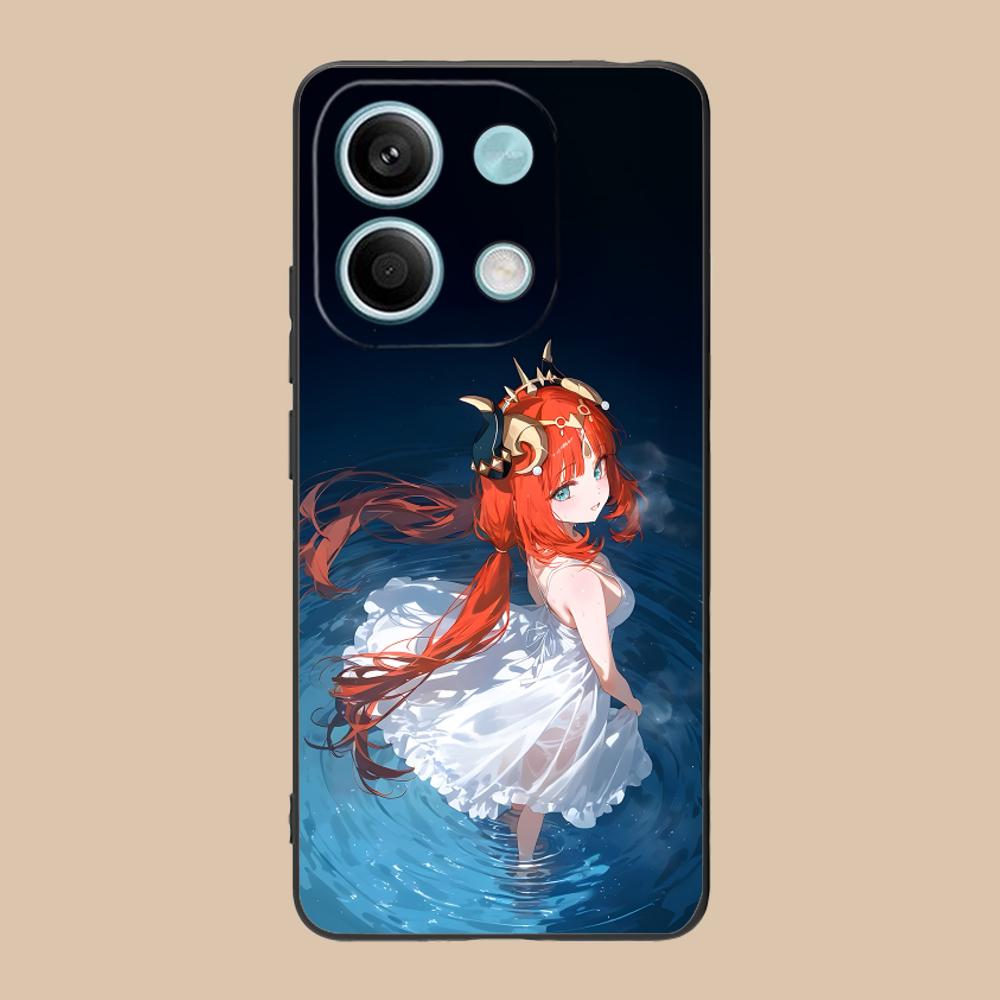 Game GI Nilou Matte TPU Mobile Phone Case for POCO F7 F6 F5 F4 F3 F2 Pro GT C75 C71 C65 C61 C40 Pro Ultra Colorful Cover