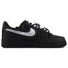 Nike Air Force 1 Black Warrior Thermal Coverage Low top Skateboard Shoes Women's Matte Black Silver DD8959-001(TeamJ-)