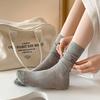 24 Spring And Summer Thin Striped Women'S Socks Bow Embroidered Medium Tube Socks Children Japanese Sweet Stockpile Socks