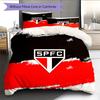 Sao Paulo FC Pattern Bedding Quilt Set  Home Decoration  Gift (1 * duvet cover + 2 * pillowcase  without core)