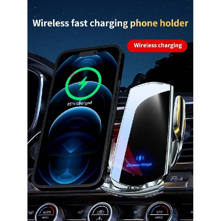Autohouder voor Volkswagen ID.Buzz GTX 2025 12,9" Schermpaneel Vaste Basis Telefoonhouder Draadloos Opladen Telefoonstandaard Auto Accessoire