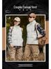 Unisex Thickened Cotton Vest for Autumn/Winter - Warm Stand Collar, Sleeveless, Plus Size, Solid Color, Casual Jacket.