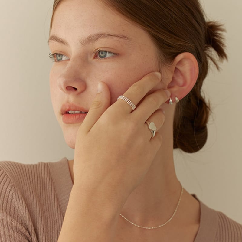 Lewe Triple Ball Chain Ring