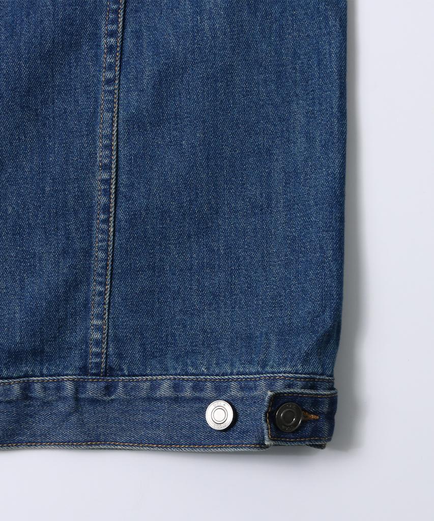 Ucla Unisex Retro Preppy Denim Trucker Jacket [Md-Indigo](Ub9Dj03_05)
