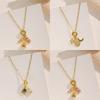 Doreen Box 1pc Gold Plated Moon Star Charm Necklace Stainless Steel & Brass For Women Stylish Dainty Jewelry Gift 40cm + 5cm