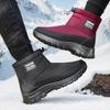 Cotton Shoes Women's Winter Warm Piled Thickened Elderly Shoes Couple Outdoor Sports Thick-soled Snow Boots