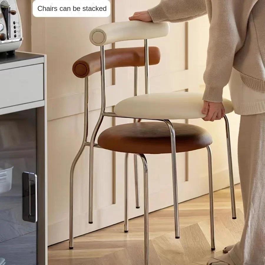 Nordic Dinning chairs Room Furniture Dining room modern Dining table lounge plastic chairs designer luxury Cake Home Furniture
