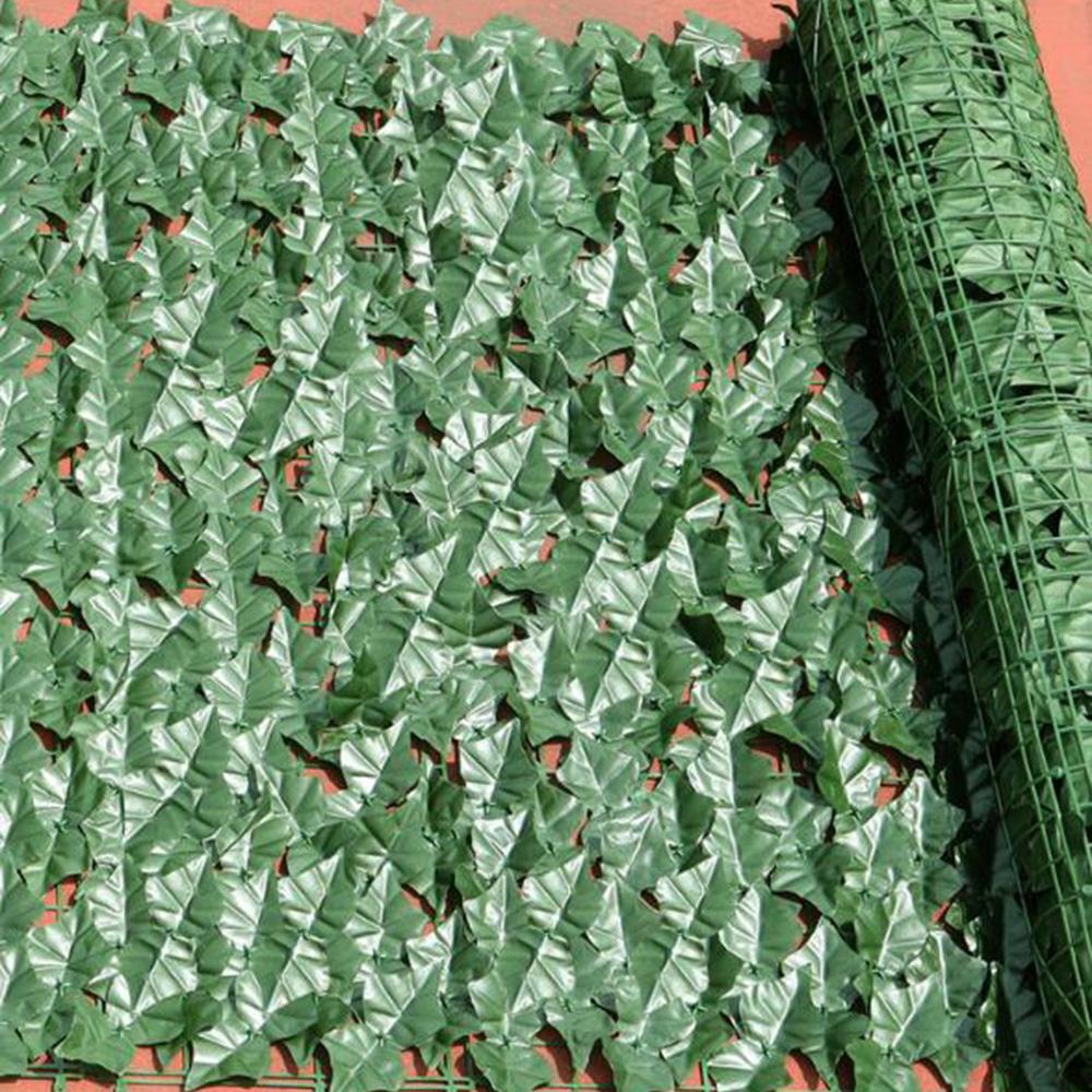 50x300 Künstliche Falsche Efeu Blatt Sichtschutzwand Paneel Bildschirm Wand Hecke Heimdeko Kunststoff Stark Kann Beliebige Form Grün