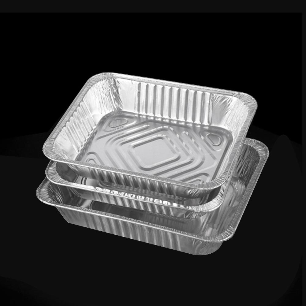 Disposable Aluminum Foil Pan Containers Takeout Pans with Lids for Baking Storing Heating Cooking Grilling Food 20PCS
