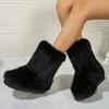 Fashion Winter Ankle Boots Woman 2024 Women's oversized Snow Boots White Black Classic Short Booties Ladies Girls Women's Shoes Hot Sale