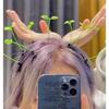 Creative Funny Little Bean Sprouts Grass Hair Clips for Girls Fashion Green Grass Bean Sprout Hairpins Plant Hair Accessories
