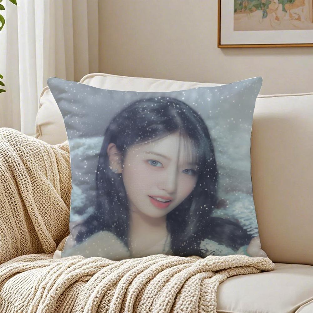 Idol Kpop An Yujin Cushion Cover Pillowcase Antidustmite living Room Sofa Decor Cushion Room
