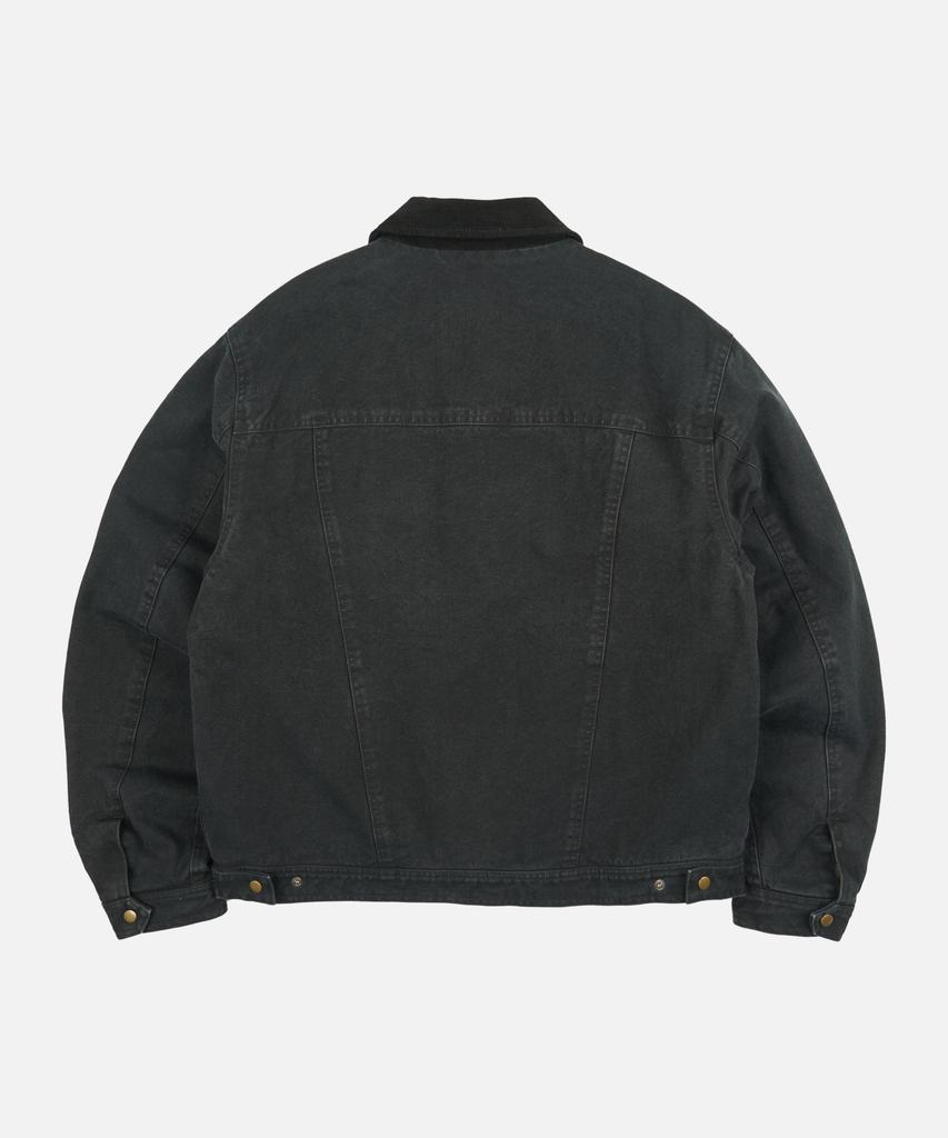 FRIZMWORKS Heavy Canvas Storm Trucker Jacket _ Black