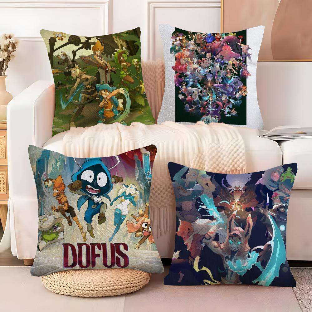 Internet Mmorpg Game W-Wakfu 2 Pillow Case Linen Pillow Case Sofa Home Decor Cushion Cover Cushion Cove