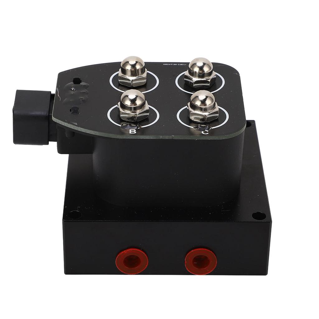 12V Air Suspension Solenoid Valve with Double Blue Barometer 0 To 200PSI Air Ride Suspension Manifold Bag Controller