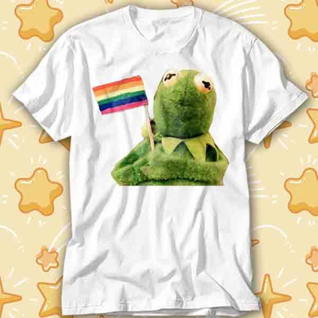 Pride Flag Frog Toad Proud Gay Lesbian LGBT Music Funny Movie Meme T-Shirt 571