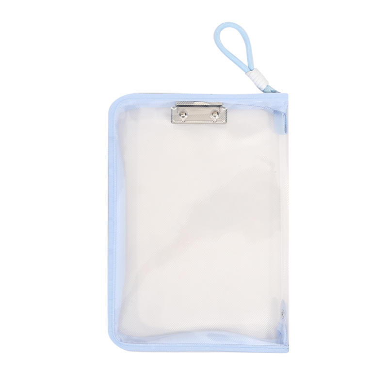 

Hot A4 Portable Stationery Storage Bag Mesh Zipper Large Capacity Organizer Folders School Office Supplies With Handles