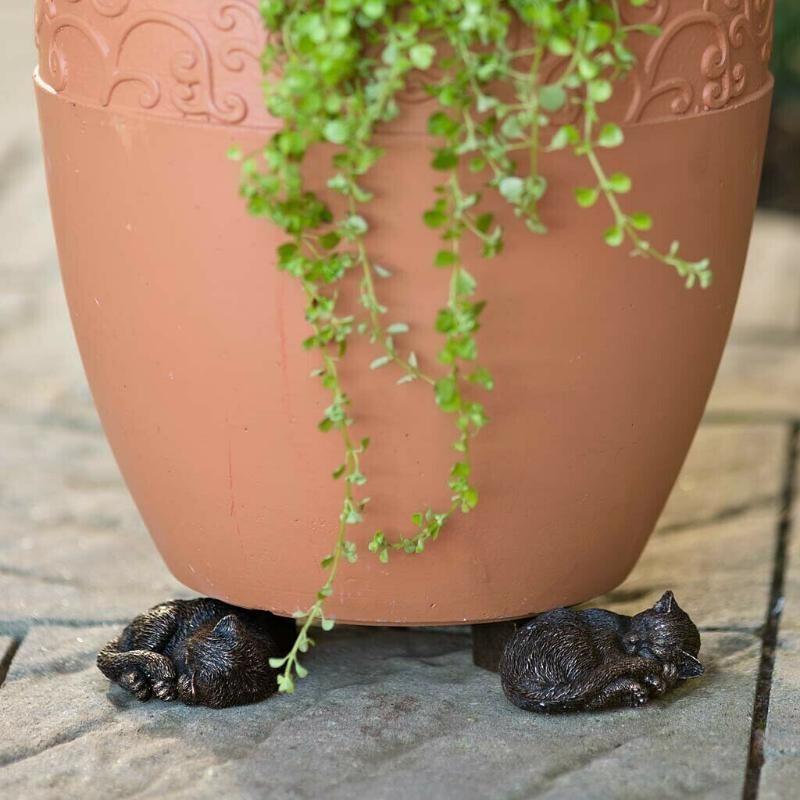 3pcs/set Animal Flower Pot Foot Pads Cat Dog for Decorative Flower Pot Support Crafts Flowerpot Garden