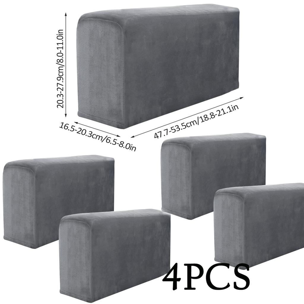 2pcs Sofa Armrest Protector Universal Armchair Covers Non-Slip Soft Warm Couch Arm Rest Covers Thickened Furniture Protector