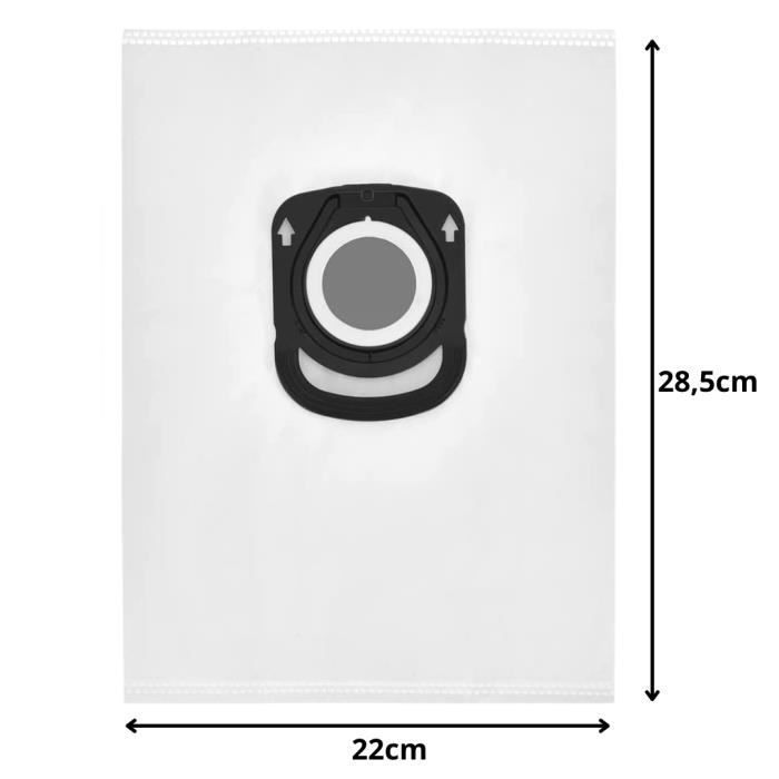 Sac aspirateur - Phonillico® - Rowenta Compact Power X Trem - Lot de 8 - Hygiene+ - ZR200520 ZR200720