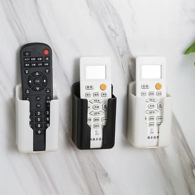 Multi Functional Remote Control Storage Box And Shelf Without Punching Holes