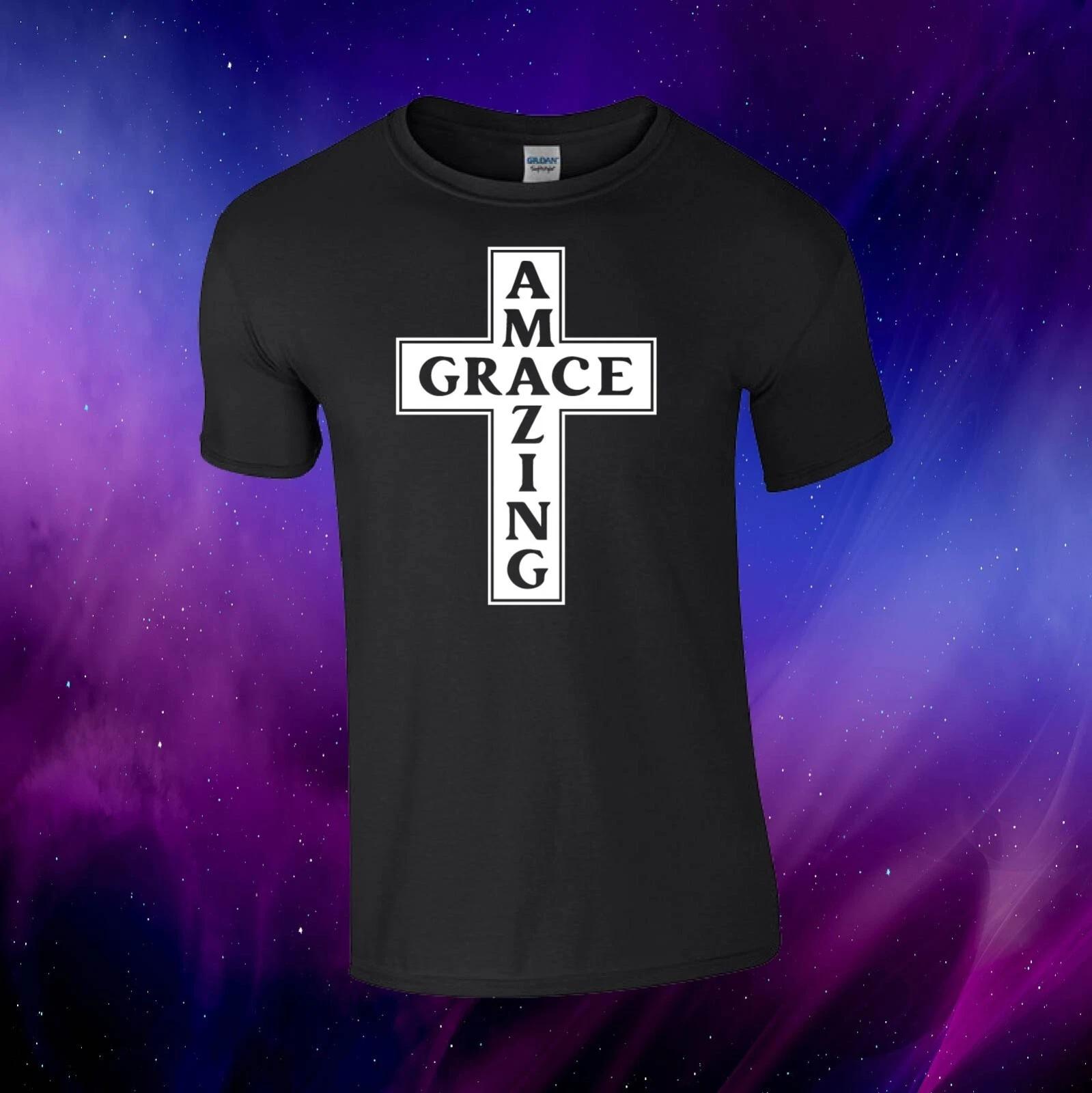 Amazing Grace Christian Religious Gift Unisex Kids/Adults Top T-shirt XL