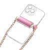 Metal Crossbody Phone Lanyard with Back Clip and Chain Holder