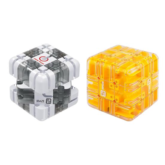 1/2Pcs 3D Puzzle Maze Cube Brain Teaser 3x3 Rolling Ball Maze