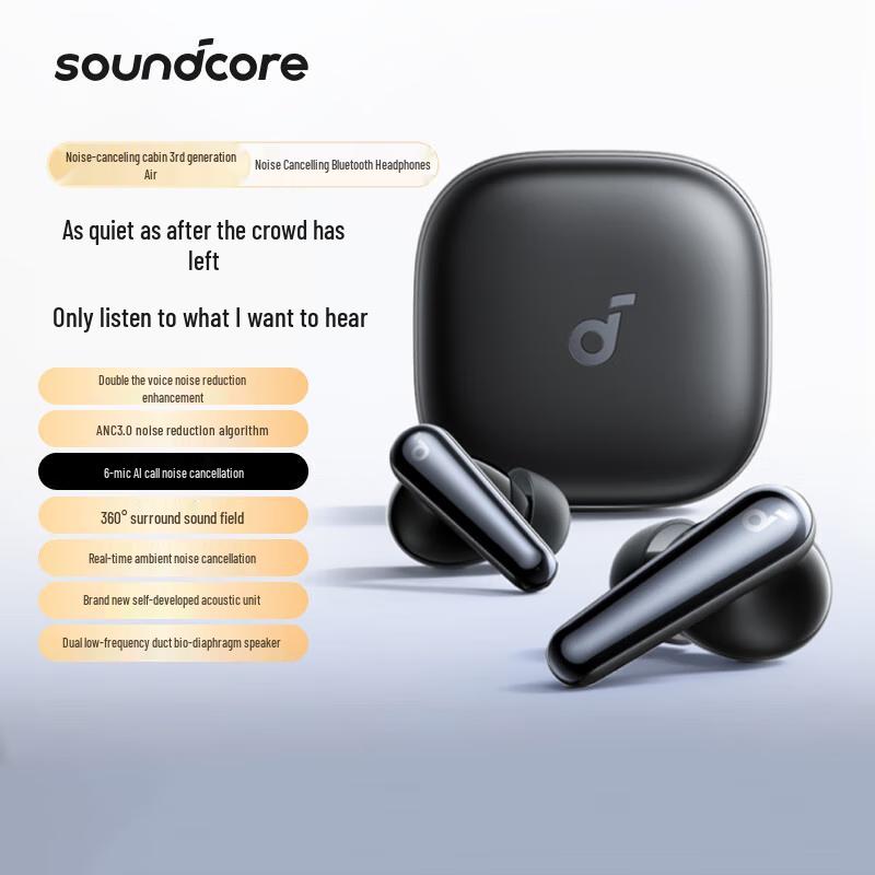 

SoundCore Space Air 3 Noise Cancelling True Wireless Earbuds