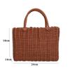 Rattan Woven Handmade Wicker Shopping Basket PVC 24*14*18cm Picnic Storage Basket Multicolors Garden Imitating Flower Basket