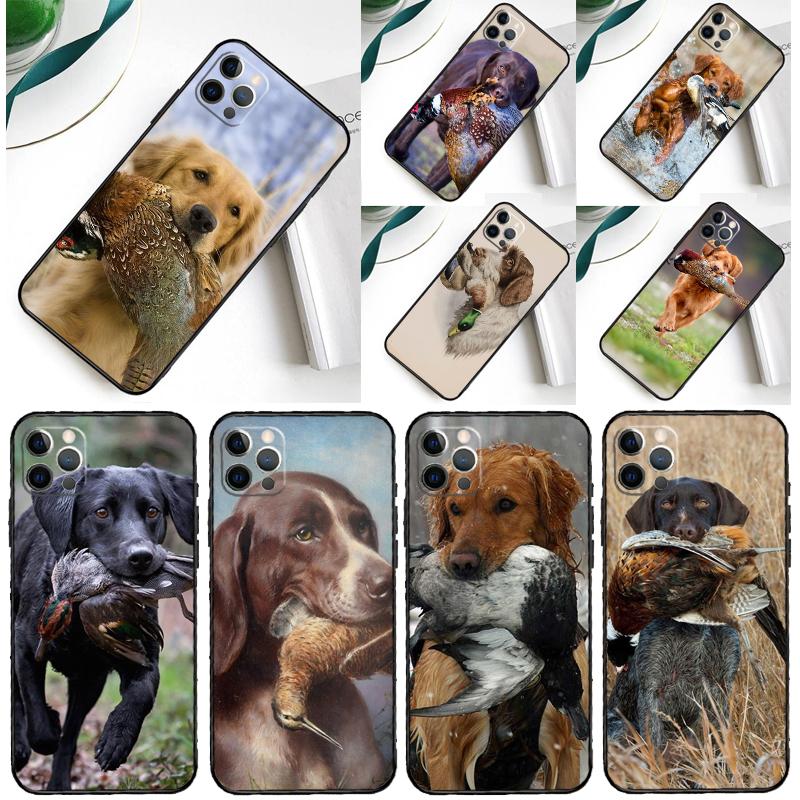 Hunting Dog Phone Case For iPhone 16 Pro Max 11 13 14 15 Pro Max 12 Mini XR 16 15 Plus 16e Back Cover