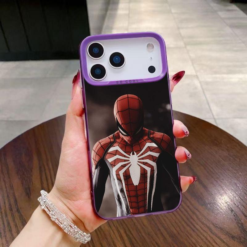 Spider-Man Fashion Phone Case for iPhone 13/14/16pro/15pro/17 and Apple 16promax
