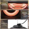 Hanging Electric Patio Heater with 2 Power Settings