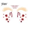 Scary Makeup Kits for Adults Halloween Face Tattoo Stickers, Waterproof Decals Party, Facial Stickers Temporary Wound Scar Body Art Kids Cosmetic