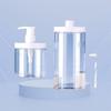 500/1000ml Pump Bottle Dispenser Clear Wide Mouth Shower Soap Dispenser PET Refillable Storage Bottle