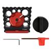 8 Hole Electric Drill Milling Dowel Round Rod Auxiliary Tool Adjustable Dowel Cutter Plate, for Woodworking Enthusiasts